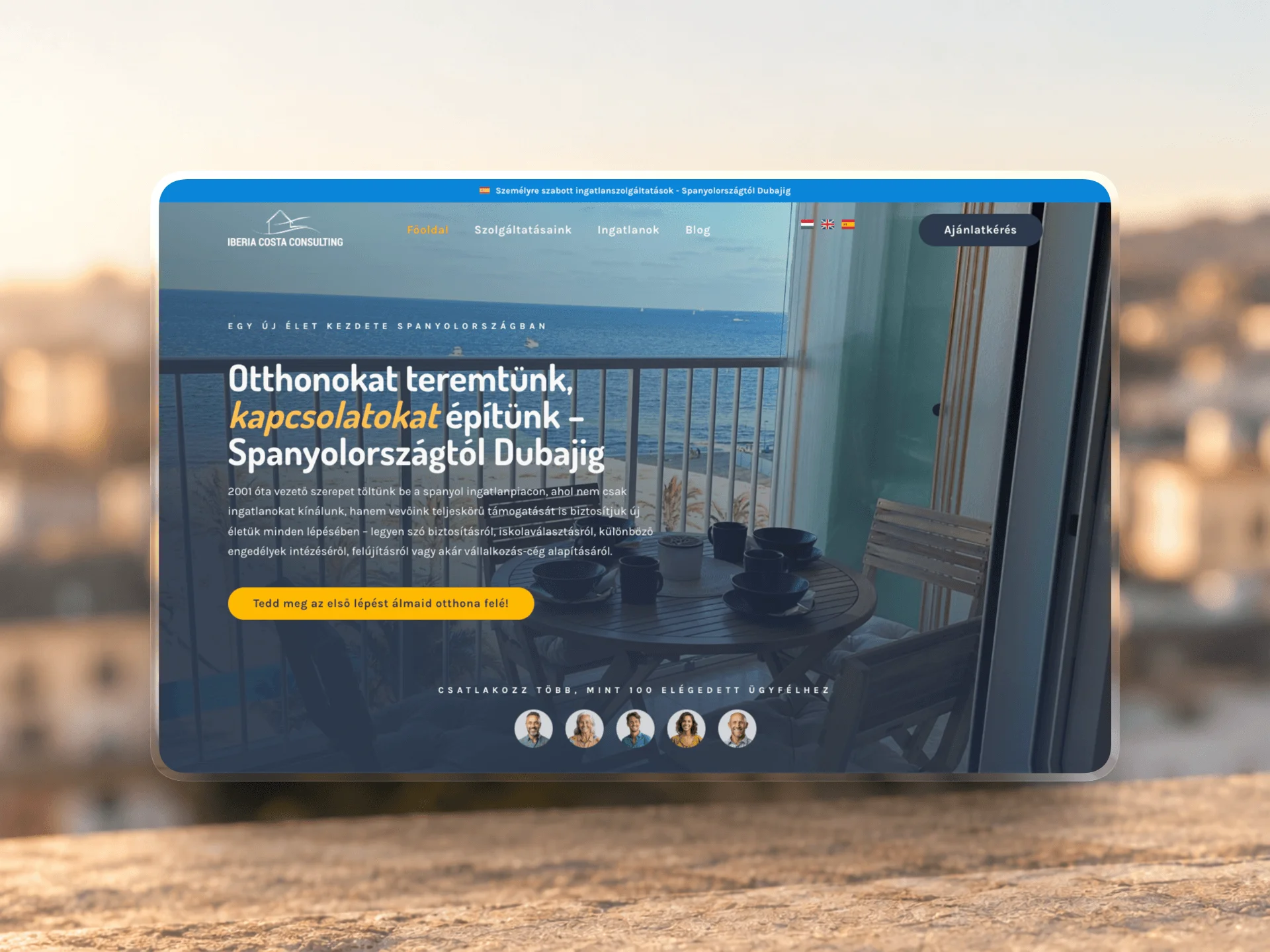 Website for Iberia Costa Consulting designed and built by Tamas Pocs