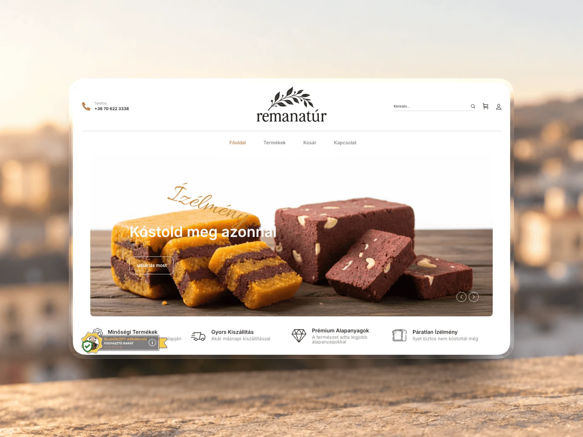 Website for Remanatúr designed and built by Tamas Pocs