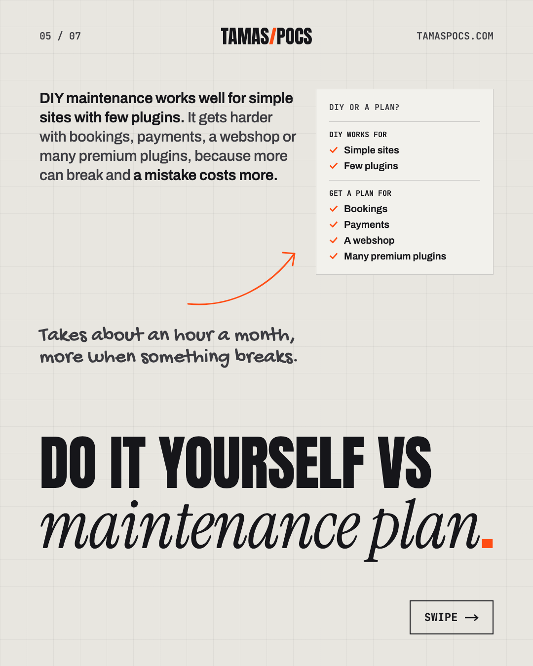 Slide 5 of 7, WordPress Website Maintenance: DIY maintenance or a plan